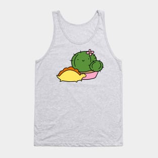 Cactus and Little Stegosaurus Tank Top